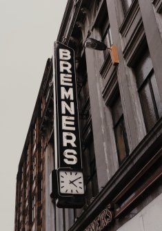 44 Glassford Street
Detail of Bremner's sign