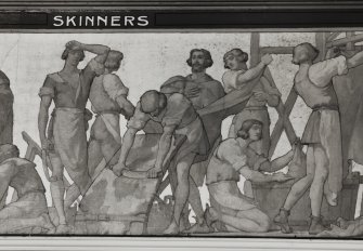 Trades House, interior
Banqueting Hall, detail of silk frieze
