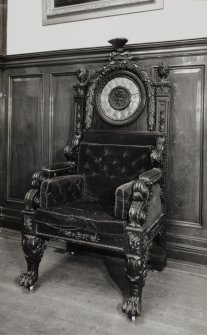 Trades House, interior
Banqueting Hall, detail of chair