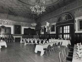 Interior, 1st floor, grand hall, view from north west