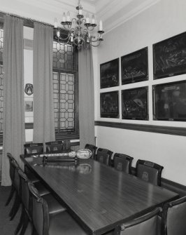 Interior, 1st floor, library, view from north west