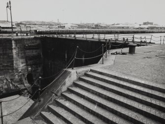 Glasgow, 18 Clydebrae Street, Govan Graving Docks.
General view of dock gate from South-West, of no.1 graving dock.