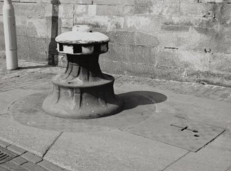 Glasgow, 18 Clydebrae Street, Govan Graving Docks.
General view of hydraulic capstan at North-West end of no.3 graving dock.