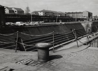 Glasgow, 18 Clydebrae Street, Govan Graving Docks.
General view of no.3 graving dock from E-S-E.
