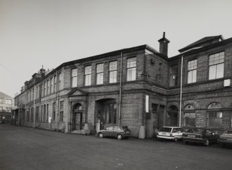 Glasgow, 1030-1048 Govan Road, Shipyard Offices
General view of East end office building range from North West.