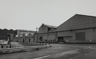 View from NW of former Plumbers' Shops