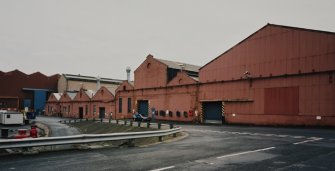 View from NW of former Plumbers' shops