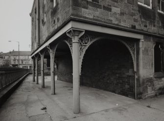 Glasgow, 75 Grange Road, Queen's Park School
Detail of cast iron loggia at rear of building.