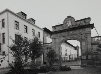 View of 10 - 30 Graham Square through gateway from N