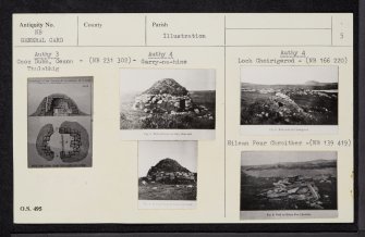 General Card, A Study of Lewis Shielings, Illustration, NB, Ordnance Survey index card, page number 5, Verso