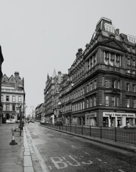 General view of Hope Street from S at junction with Gordon Street.