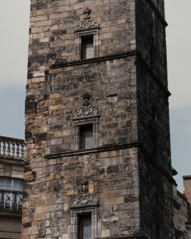 Detail of steeple from W.