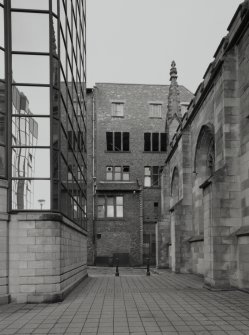 View from S showing brickwork