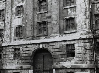 Glasgow, 65-73 James Watt Street, Warehouses.
General view of lower floor windows on James Watt Street frontage.