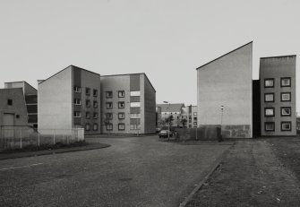 Glasgow, Laurieston-Gorbals CDA, Eglinton Street.
General view of 4 storey blocks from South.