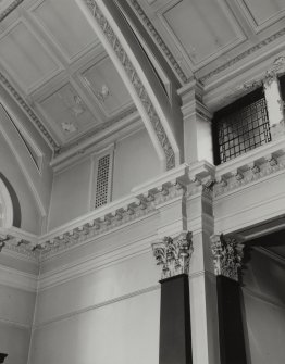 31, 33, 35 Lynedoch Place, Free Church College, interior
View of South West pilasters, Library