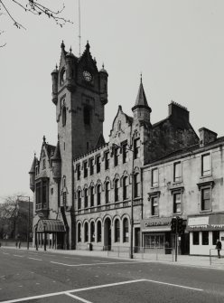 Glasgow, Rutherglen, Town Hall.
General view from South-East.