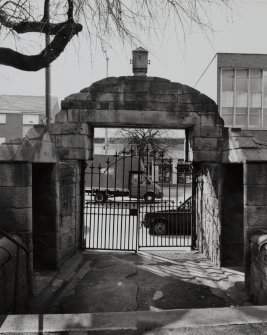 Glasgow, Rutherglen, Main Street, St Mary's Old Parish Church.
General view of Lychgate from North.