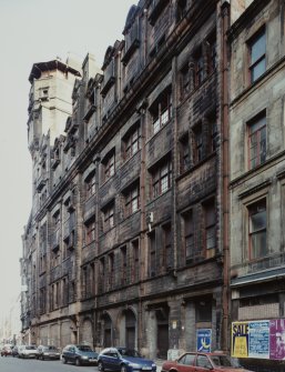 View of Mitchell Street, Glasgow, from SSW, showing the Glasgow Herald Building.