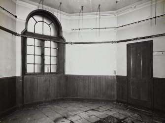 Interior view of Glasgow Herald Building, showing NW turret room on fourth floor.
