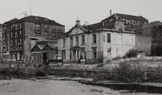 Glasgow, North Spiers Wharf, Canal Offices.
General view from South of building in state of disrepair.