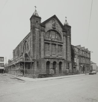 Glasgow, Old Dalmarnock Road, Sacred Heart Church.
General view from South-East.