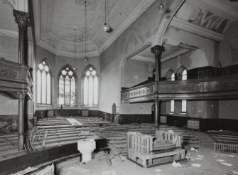 Glasgow, 70 Peel Street, City Temple Church, interior
General view from North East of interior in state of disrepair.