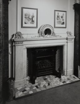 Glasgow, 22 Park Circus, interior
View of ground floor hall fireplace.
