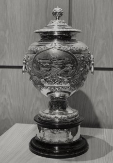 Interior.
Detail of 1901 Glasgow International Exhibition trophy.