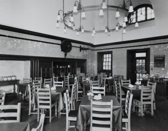 Basement, kitchen, interior view from north west