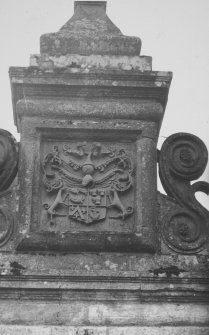 Detail of panel outside entrance arch (1720).