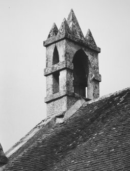 Detail of belfry on apex of NW gable.