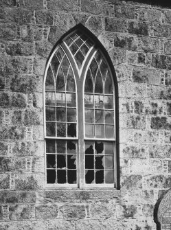 Detail of gothick window on SW wall.