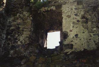 View of SE wall from interior









