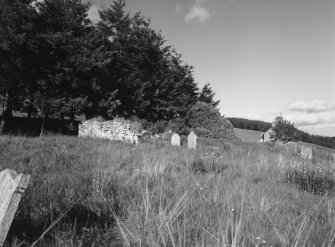 General view of church and burial-ground from SW.