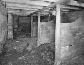 Interior of stable.