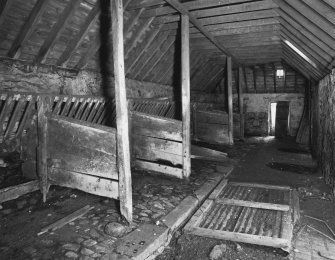 Interior of byre.