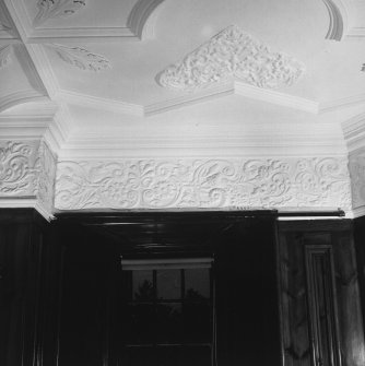 Interior. 4th. floor, School room, detail of plaster frieze