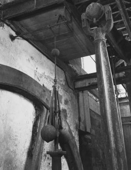 Interior.
Detail of governor-linkage and crank-rod.