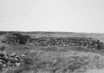 General view of remains of building.