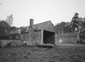 View from SW showing SW (left) and SE (right) ranges of the steading.