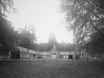 General view of S side of steading from SE.