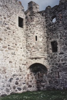 View of NW corner of tower-house


