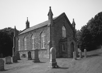 General View from NE showing church and rear entrance.