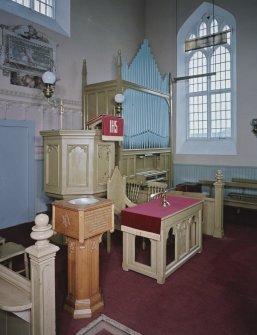 Interior.
Detail of 'chancel' area.