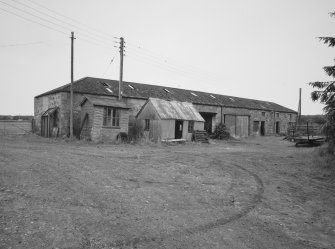 General view from S of steading's cattle shed.