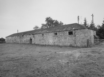 General view from W of steading's cattle shed.