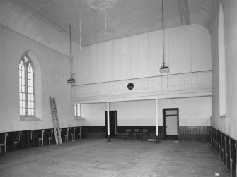 Interior.
View of enclosed gallery and coved ceiling from NNW.