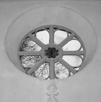 Interior.
Detail of N rose window.