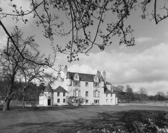 Leith Hall, exterior.  General view from South West